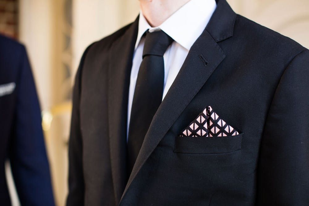 How to Make a Pocket Square + 3 Ways to Fold It , Brit + Co
